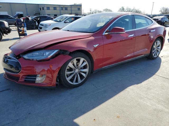 5YJSA1CN8DFP21919 - 2013 TESLA MODEL S წითელი ფოტო 1