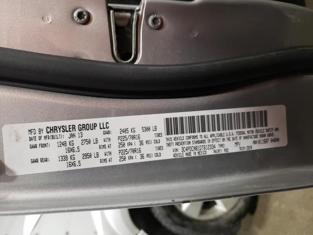 3C4PDCAB1DT612334 - 2013 DODGE JOURNEY SE SILVER photo 12