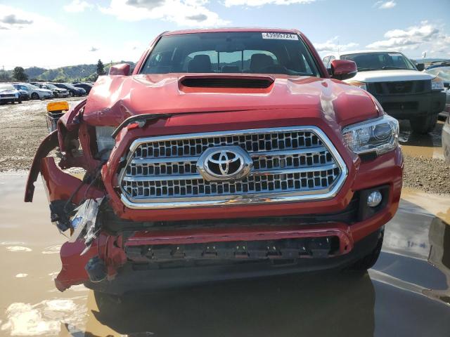 5TFCZ5AN4HX116833 - 2017 TOYOTA TACOMA DOUBLE CAB RED photo 5