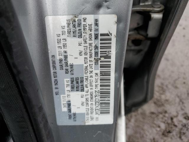 JM1DE1KZ0E0175120 - 2014 MAZDA MAZDA2 SPORT GRAY photo 12