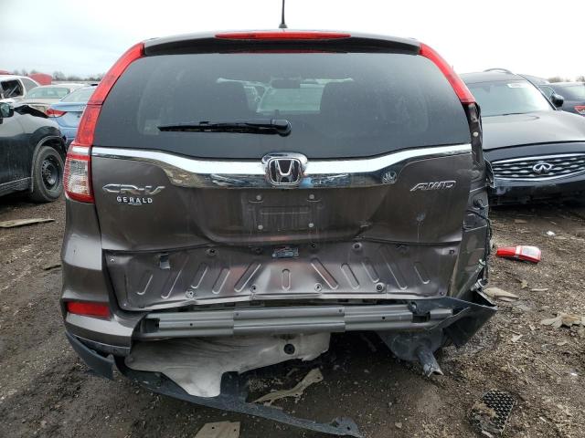 5J6RM4H48GL111876 - 2016 HONDA CR-V SE GRAY photo 6