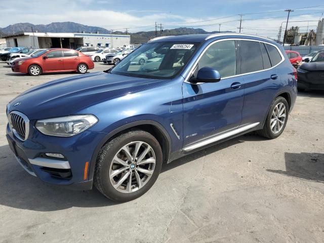 5UXTR9C5XJLD66063 - 2018 BMW X3 XDRIVE30I BLUE photo 1