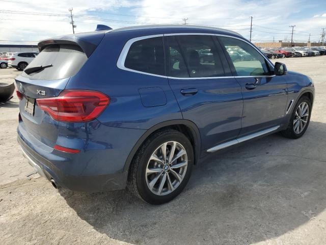 5UXTR9C5XJLD66063 - 2018 BMW X3 XDRIVE30I BLUE photo 3