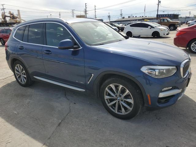 5UXTR9C5XJLD66063 - 2018 BMW X3 XDRIVE30I BLUE photo 4