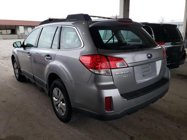 4S4BRCAC1B3365387 - 2011 SUBARU OUTBACK 2. GRAY photo 2