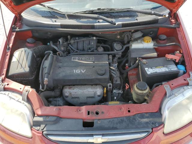 KL1TD52645B349326 - 2005 CHEVROLET AVEO BASE RED photo 11