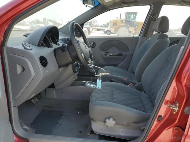 KL1TD52645B349326 - 2005 CHEVROLET AVEO BASE RED photo 7