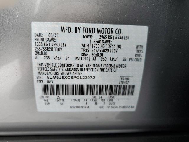 5LM5J6XC8PGL23972 - 2023 LINCOLN AVIATOR ვერცხლისფერი ფოტო 14