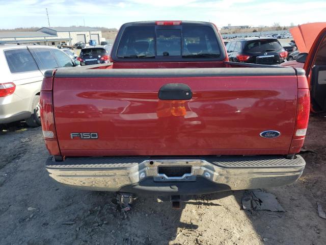 2FTRX18L12CA64096 - 2002 FORD F150 RED photo 6