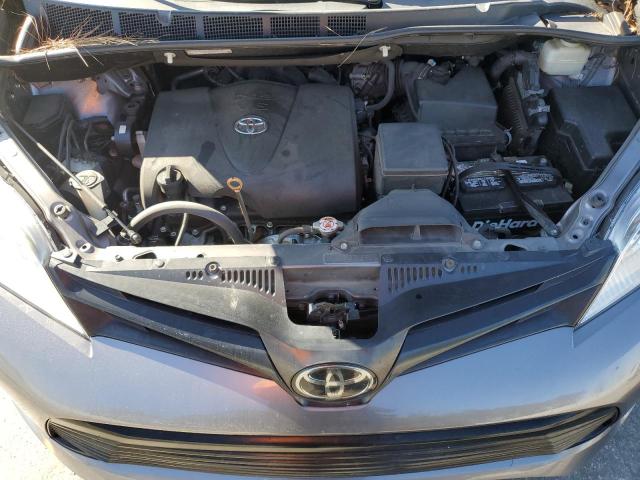 5TDZZ3DC1KS015139 - 2019 TOYOTA SIENNA GRAY photo 12