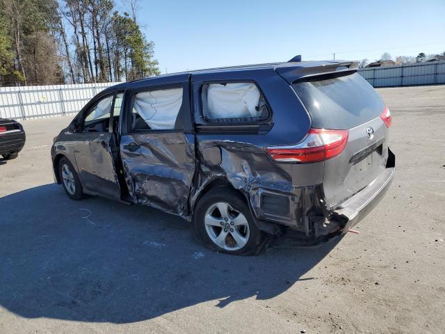 5TDZZ3DC1KS015139 - 2019 TOYOTA SIENNA GRAY photo 2