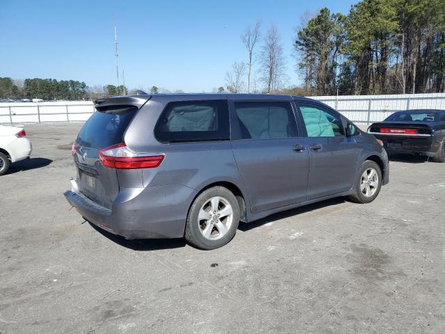 5TDZZ3DC1KS015139 - 2019 TOYOTA SIENNA GRAY photo 3