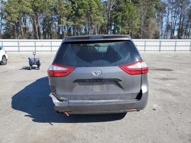 5TDZZ3DC1KS015139 - 2019 TOYOTA SIENNA GRAY photo 6