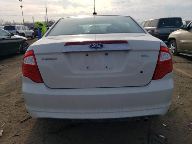 3FAHP0JA5CR204986 - 2012 FORD FUSION SEL WHITE photo 6