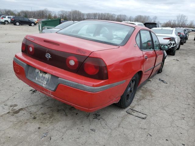 2G1WF52K339159554 - 2003 CHEVROLET IMPALA RED photo 3