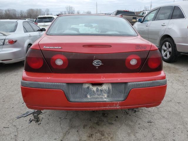 2G1WF52K339159554 - 2003 CHEVROLET IMPALA RED photo 6