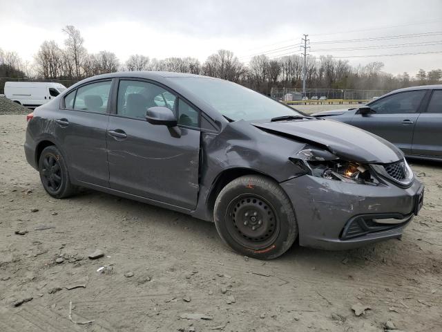 2HGFB2F58DH574660 - 2013 HONDA CIVIC LX GRAY photo 4