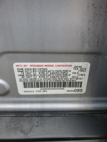 JA4AR3AU0GZ034565 - 2016 MITSUBISHI OUTLANDER ES SILVER photo 14