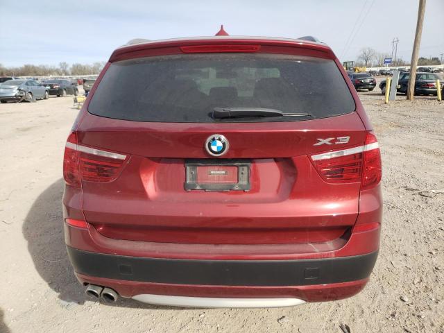 5UXWX9C50E0D28660 - 2014 BMW X3 XDRIVE28I RED photo 6