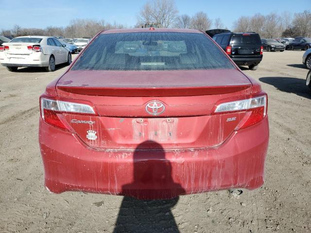 4T1BF1FK1CU511683 - 2012 TOYOTA CAMRY BASE RED photo 6