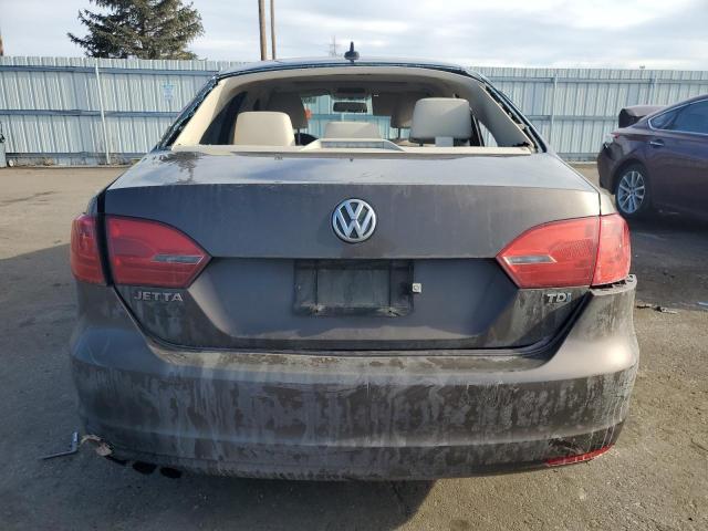 3VW3L7AJ3BM091038 - 2011 VOLKSWAGEN JETTA TDI BROWN photo 6