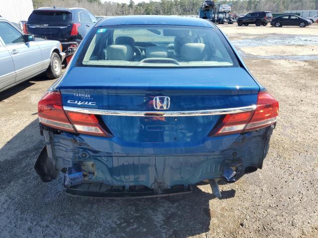 2HGFB2F85DH544848 - 2013 HONDA CIVIC EX BLUE photo 6