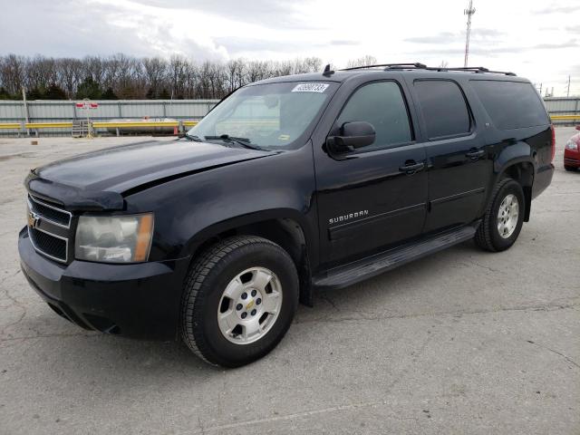 1GNSKJE38BR327909 - 2011 CHEVROLET SUBURBAN K1500 LT BLACK photo 1