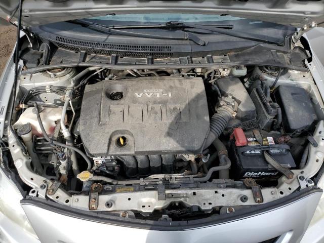 JTDBU4EE0A9101383 - 2010 TOYOTA COROLLA BASE SILVER photo 11