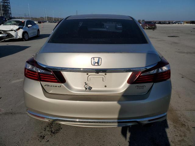 1HGCR2F37HA086141 - 2017 HONDA ACCORD LX BEIGE photo 6