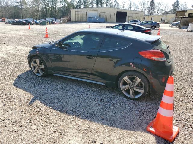 KMHTC6AE0DU167051 - 2013 HYUNDAI VELOSTER TURBO BLACK photo 2