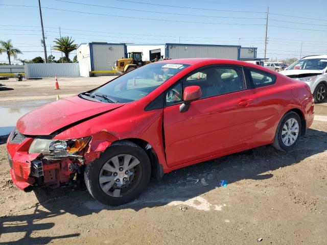 2HGFG3B50CH562241 - 2012 HONDA CIVIC LX RED photo 1