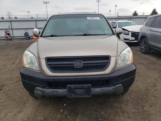 2HKYF18635H524219 - 2005 HONDA PILOT EXL GOLD photo 5