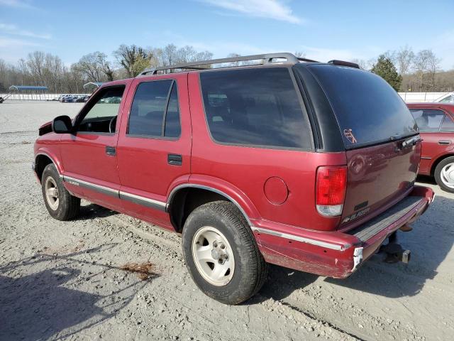 1GNCS13W8T2201643 - 1996 CHEVROLET BLAZER MAROON photo 2