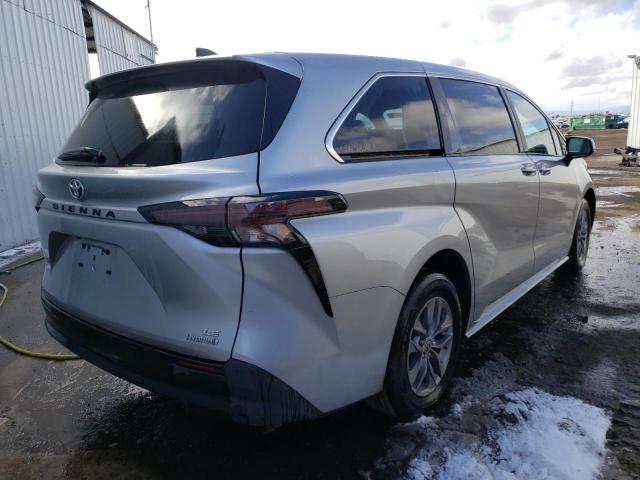 5TDKRKEC3PS155081 - 2023 TOYOTA SIENNA LE SILVER photo 3