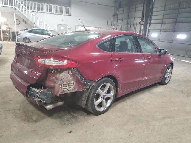 3FA6P0H77ER227576 - 2014 FORD FUSION SE MAROON photo 3