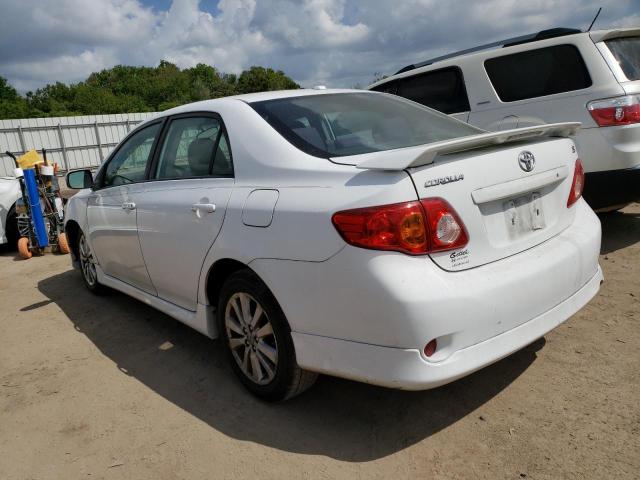 2T1BU4EE2AC461183 - 2010 TOYOTA COROLLA BASE WHITE photo 2
