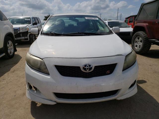 2T1BU4EE2AC461183 - 2010 TOYOTA COROLLA BASE WHITE photo 5