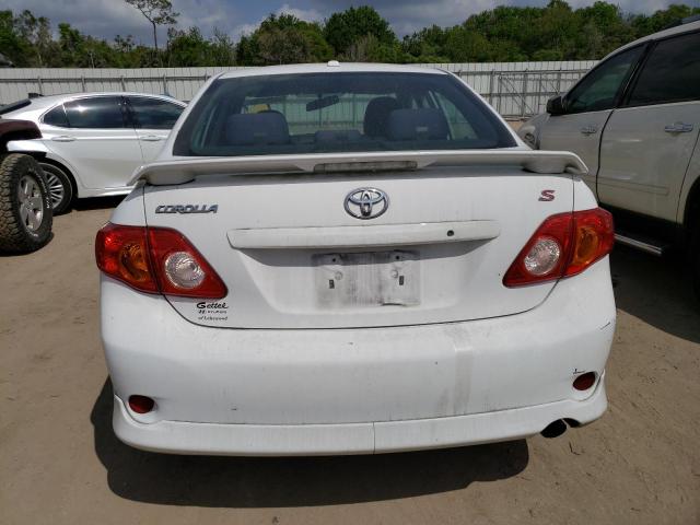 2T1BU4EE2AC461183 - 2010 TOYOTA COROLLA BASE WHITE photo 6