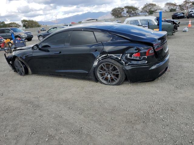 5YJSA1E56MF440523 - 2021 TESLA MODEL S BLACK photo 2