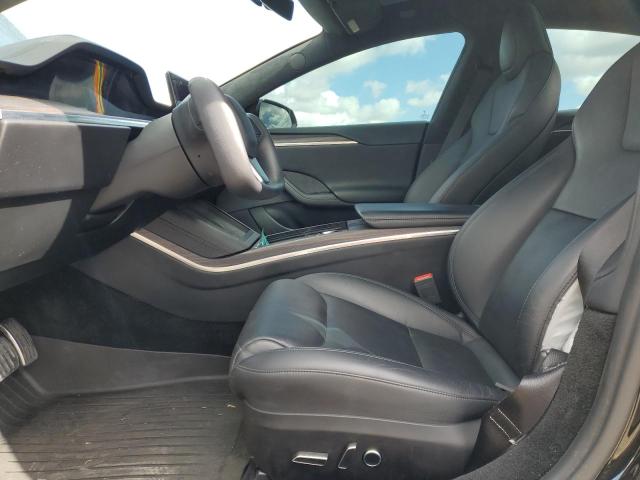 5YJSA1E56MF440523 - 2021 TESLA MODEL S BLACK photo 7