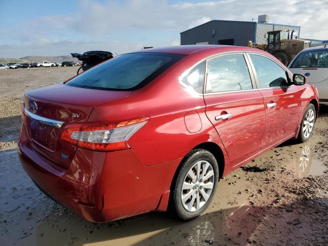 3N1AB7AP5DL707612 - 2013 NISSAN SENTRA S RED photo 3