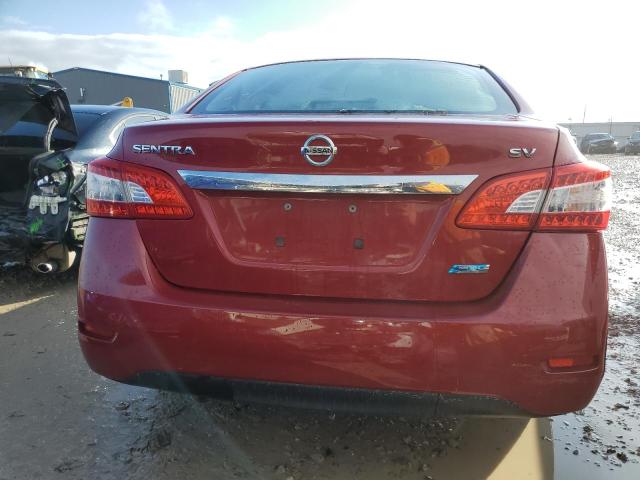 3N1AB7AP5DL707612 - 2013 NISSAN SENTRA S RED photo 6