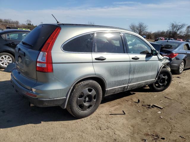 5J6RE4H34AL016842 - 2010 HONDA CR-V LX TURQUOISE photo 3