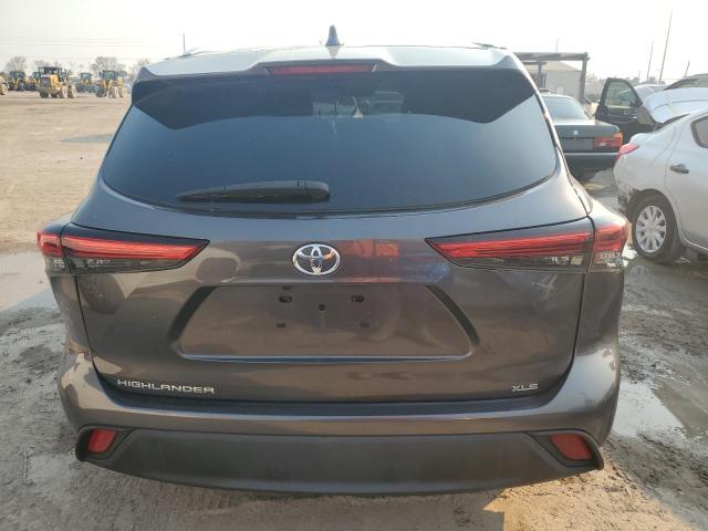 5TDGZRAH5LS021604 - 2020 TOYOTA HIGHLANDER XLE GRAY photo 6