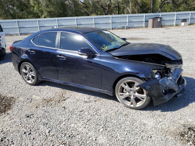 JTHBK262592092827 - 2009 LEXUS IS 250 BLUE photo 4