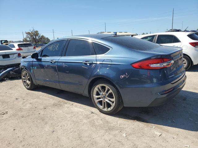 3FA6P0CDXKR259267 - 2019 FORD FUSION SEL BLUE photo 2