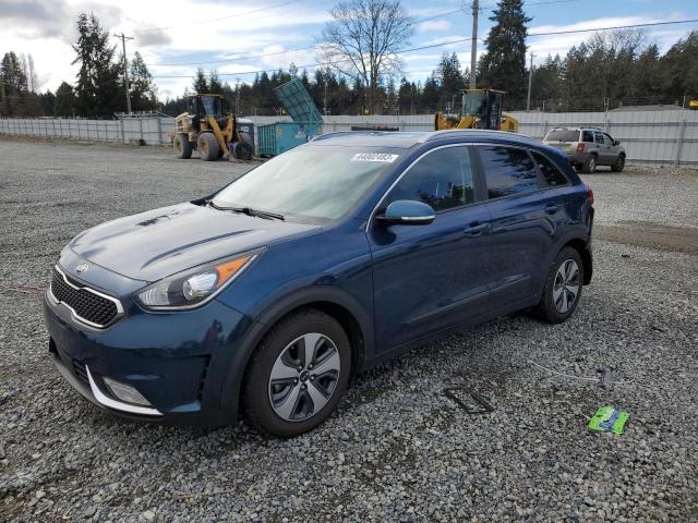 KNDCC3LC1H5045720 - 2017 KIA NIRO EX BLUE photo 1