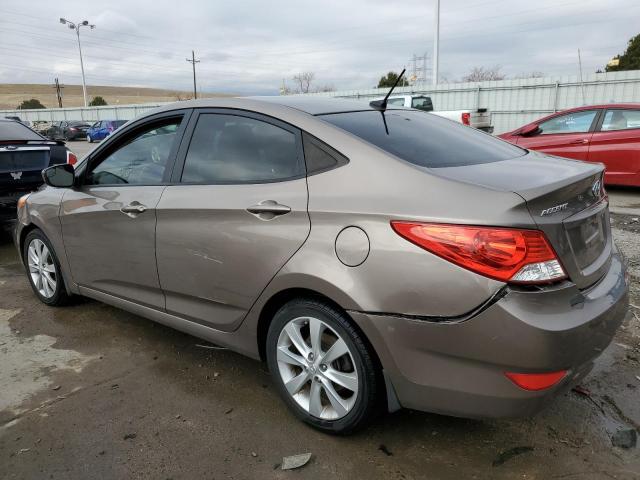 KMHCU4AE6EU592163 - 2014 HYUNDAI ACCENT GLS GOLD photo 2