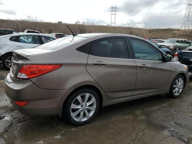 KMHCU4AE6EU592163 - 2014 HYUNDAI ACCENT GLS GOLD photo 3