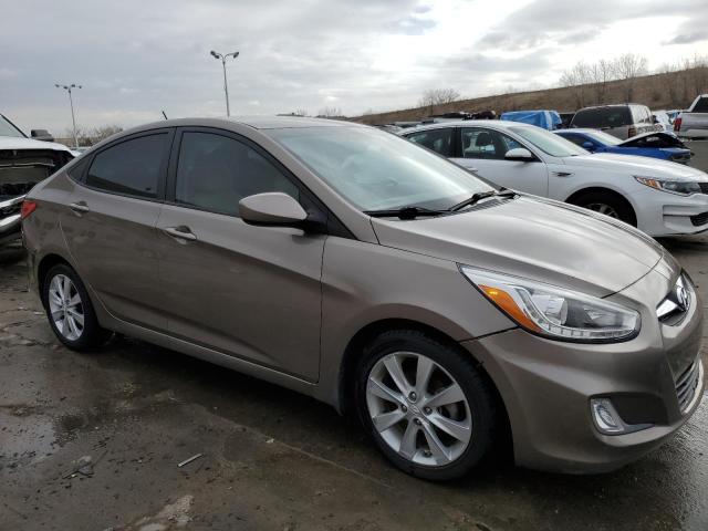 KMHCU4AE6EU592163 - 2014 HYUNDAI ACCENT GLS GOLD photo 4